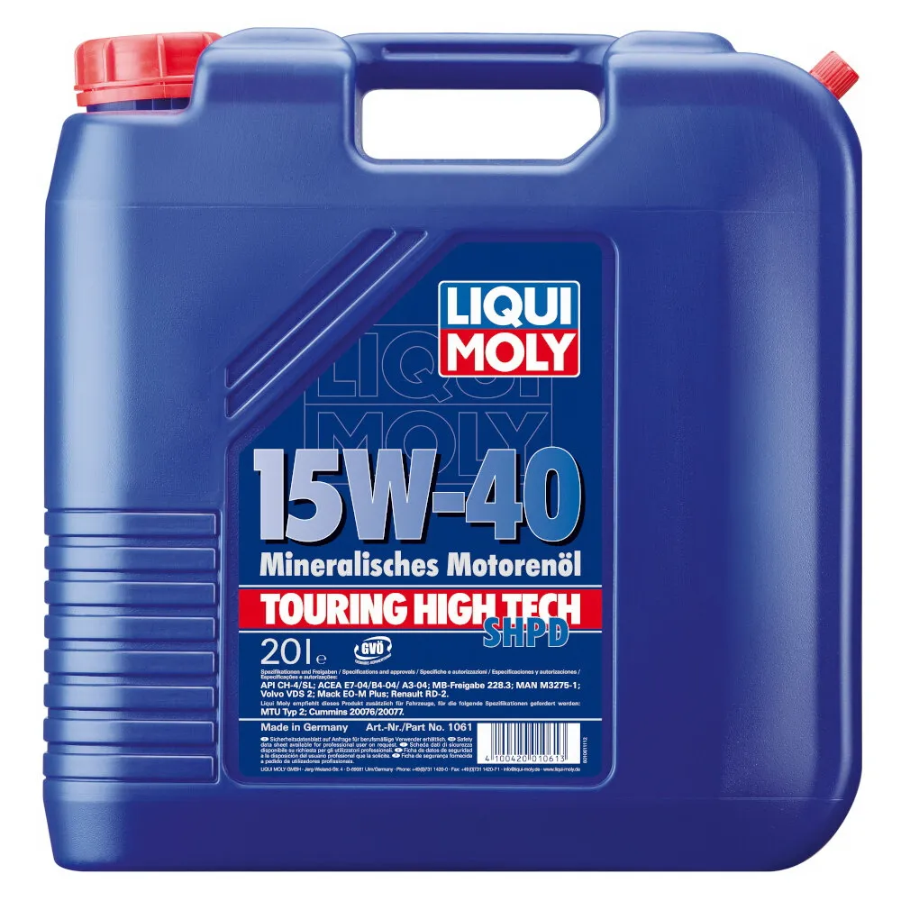 Масло моторное LIQUI MOLY THT SHPD-Motoroil Basic 15W-40 синтетическое 20 л 1061