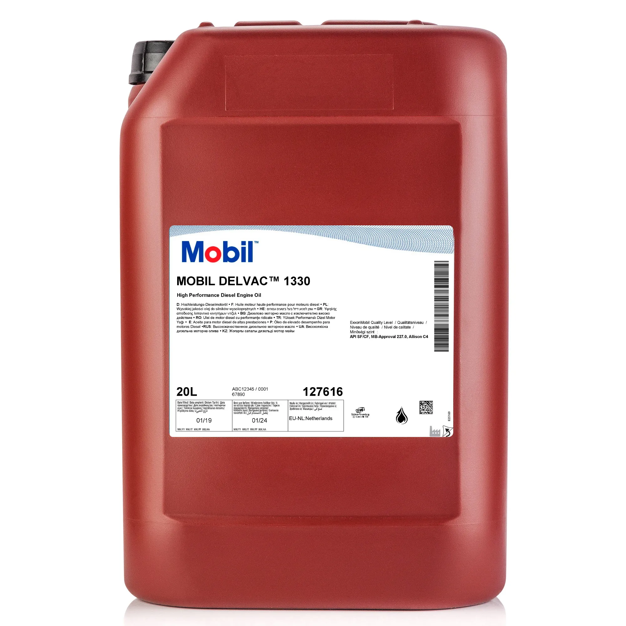 Масло моторное MOBIL Delvac 1330 минеральное 20 л 127616