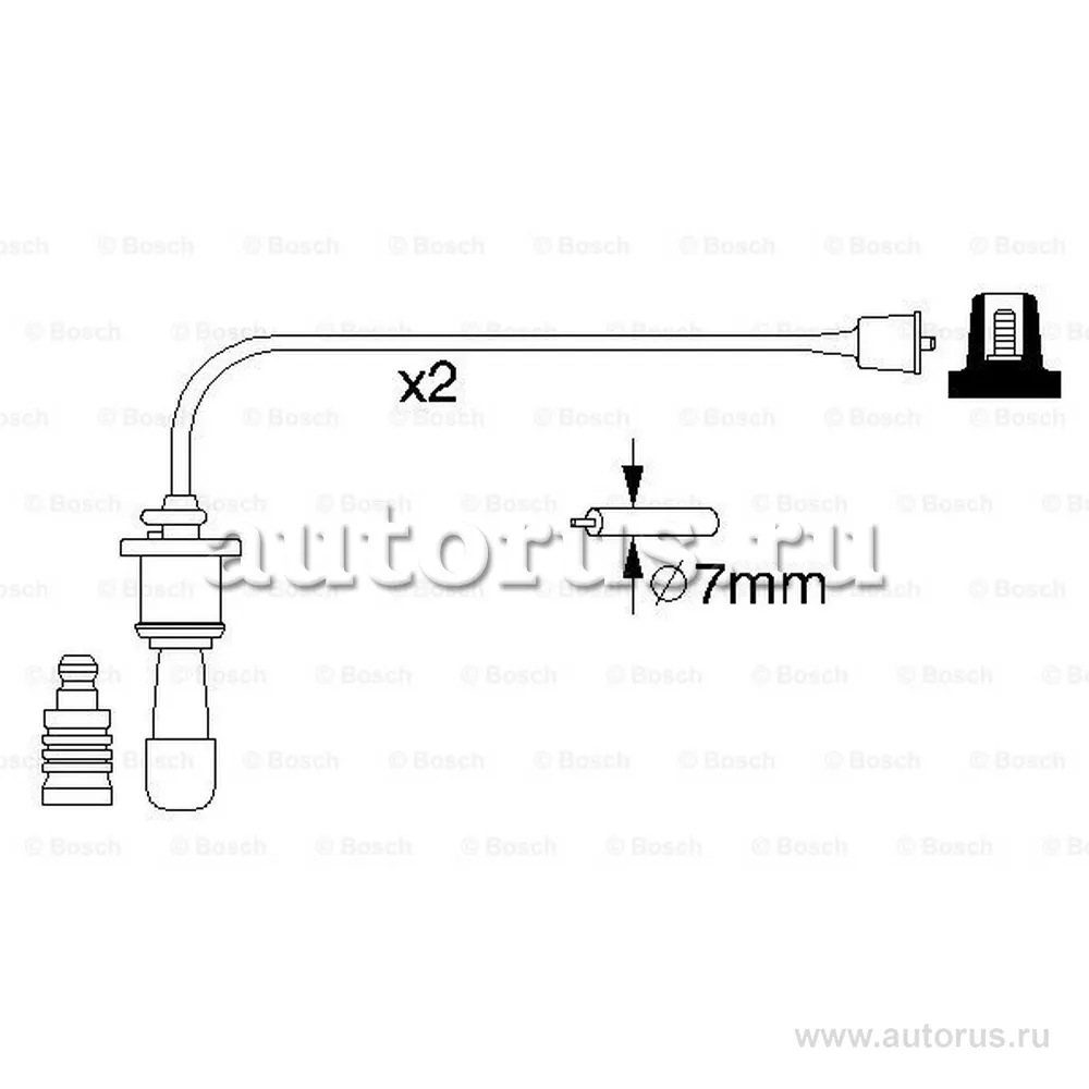 Комплект высоковольтных проводов BOSCH 0986356991