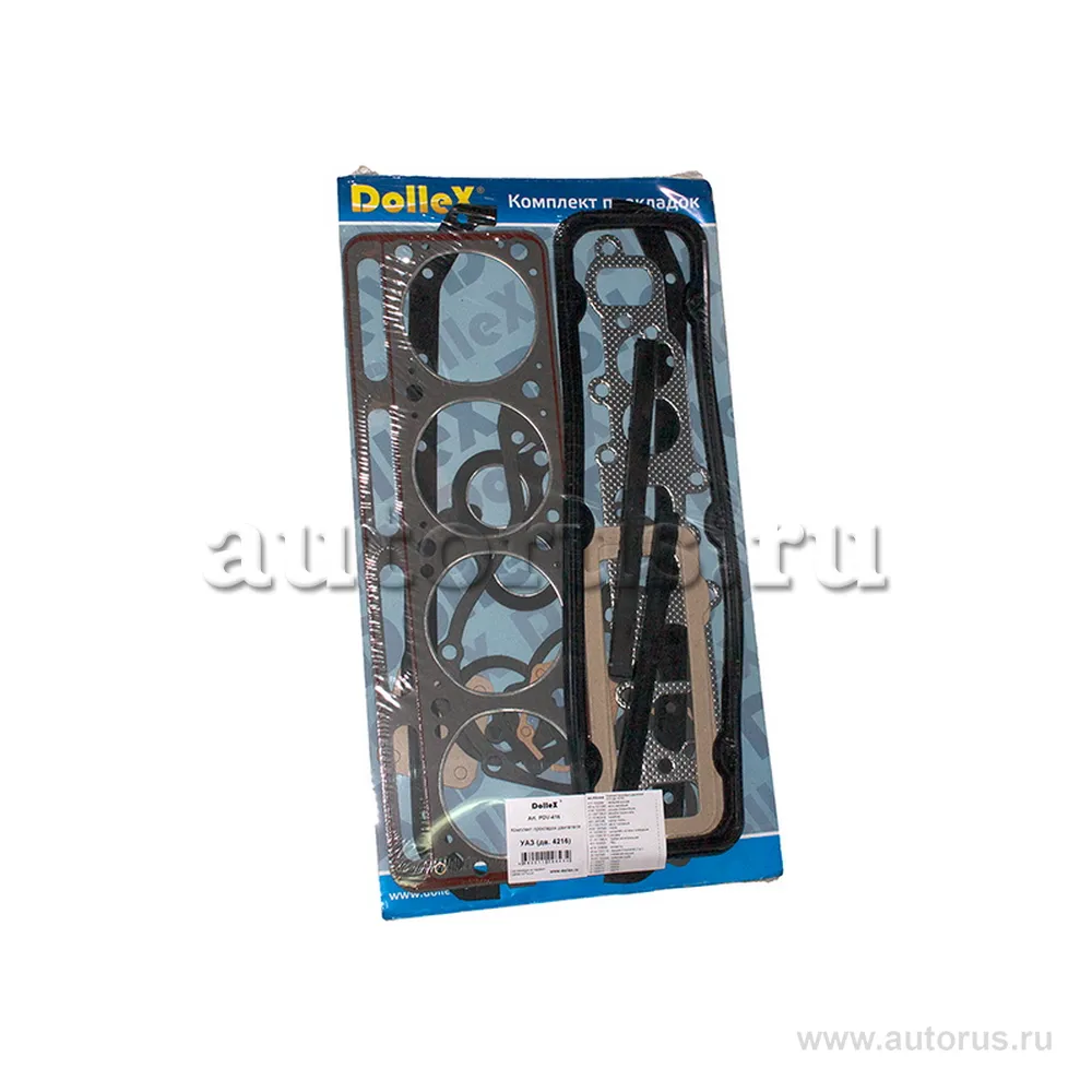 Прокладки двигателя УАЗ (дв. 4216) (к-т 20 шт. ГБЦ) DOLLEX PDV-416