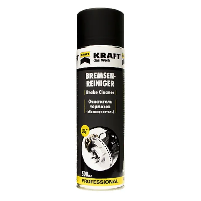Очиститель тормозов (обезжириватель) 500ml KRAFT KF005