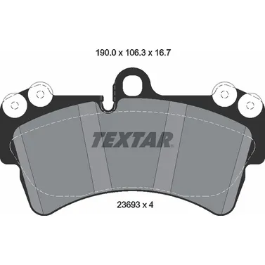 Колодки тормозные передние TEXTAR 2369302