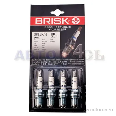 Свеча зажигания компл. (4шт) для а/м ВАЗ 2110 инжектор EXTRA BRISK LR15TC-1-J