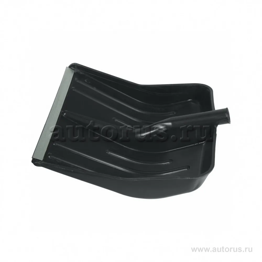 Лопата для снега, 400x420 мм, без черенка, пластмассовая, алюминиевая окантовка СИБРТЕХ 61430