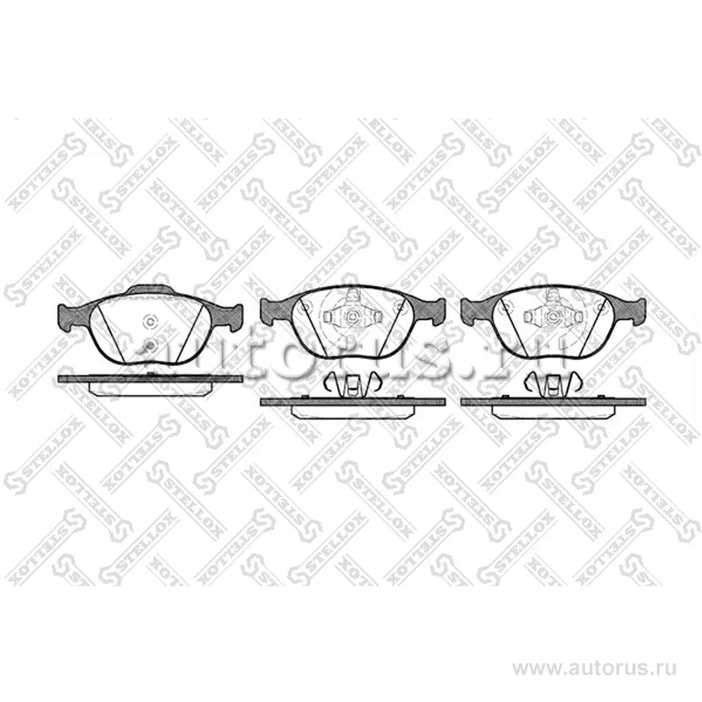 Колодки дисковые п. Ford Focus ST 170 2 STELLOX 995000L_SX