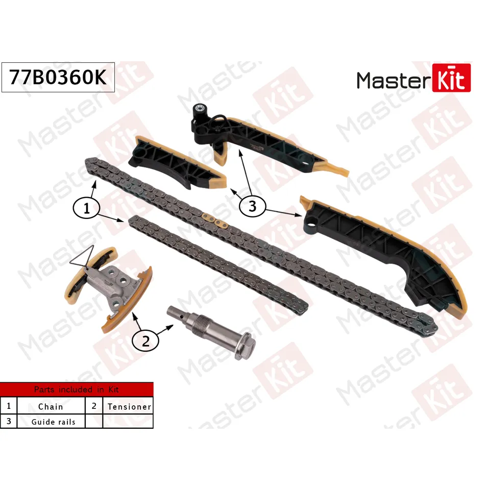 Комплект цепи ГРМ MERCEDES-BENZ OM 656 MASTERKIT 77B0360K