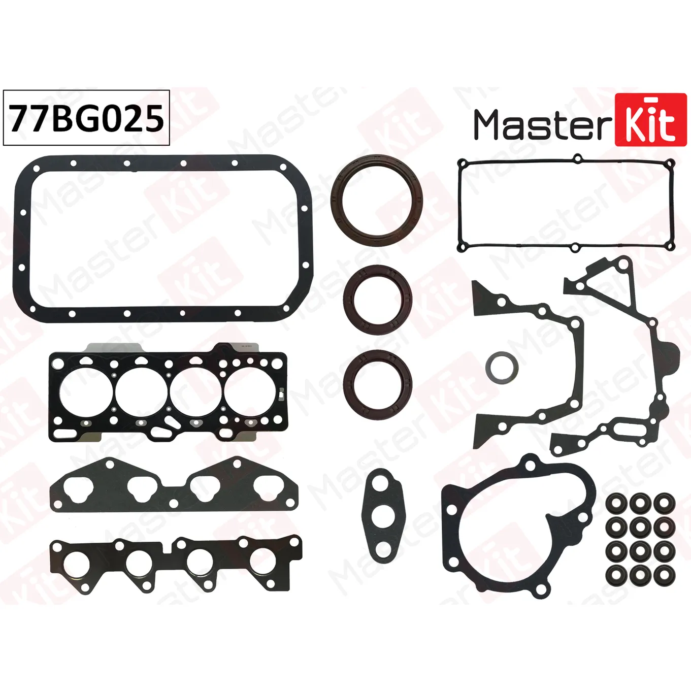 Полный комплект прокладок ДВС MASTERKIT 77BG025