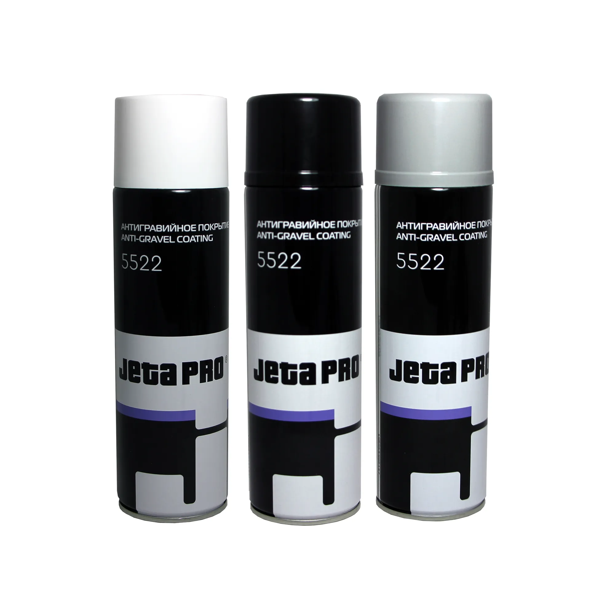 Антигравий. Аэрозоль. Черный 0,5л JETAPRO 5522