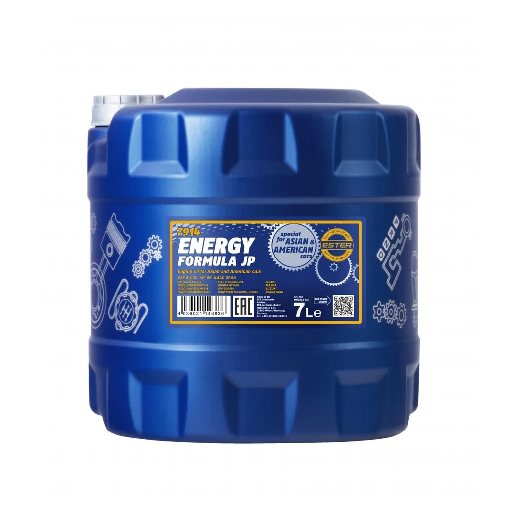 Масло моторное MANNOL Energy Formula JP SAE 5W-30 (7л.)