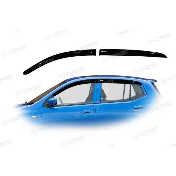 Дефлектора на окна Hyundai I10 Hb 5d 2007-2012 деф.окон Cobra Tuning H23507