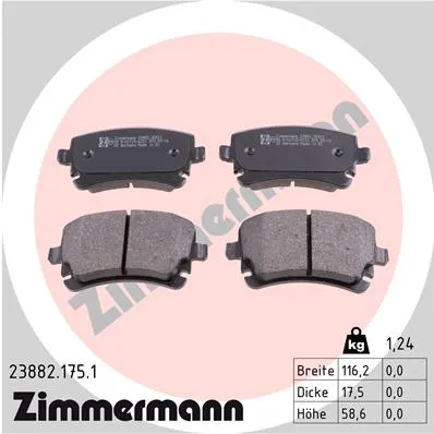 КОЛОДКИ ТОРМ AUDI A6 WVA23326 ЗАД С ДАТЧ ИЗН 02/06-> >