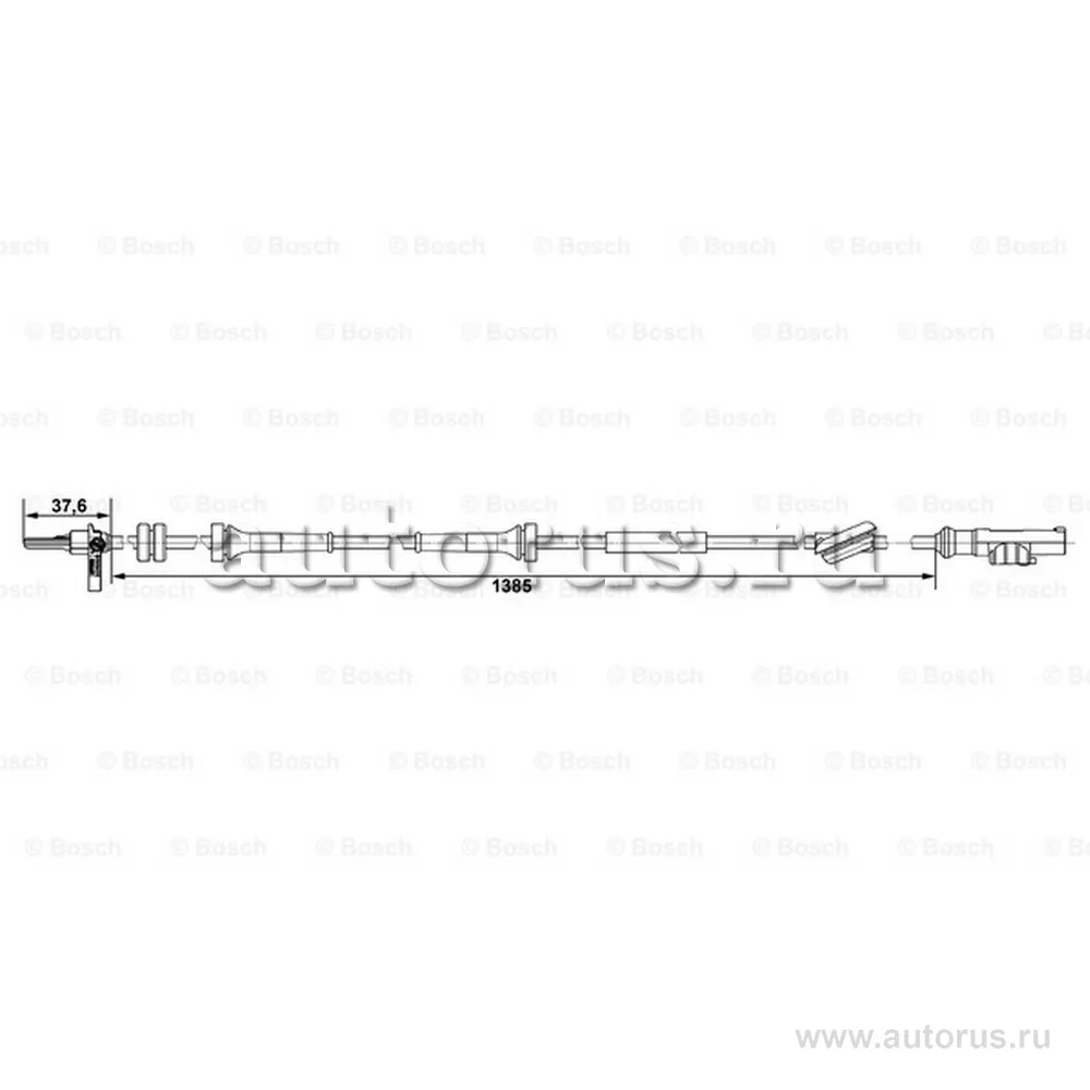 Датчик вращения колеса пер. R [ABS] BOSCH 0265007488