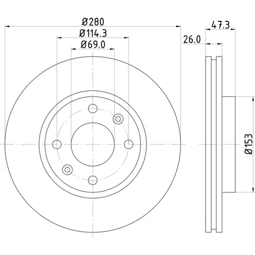 Диск тормозной NISSHINBO ND6010K