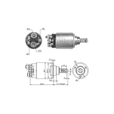 Реле втягивающее MERCEDES ZM1639 ERA ZM1639