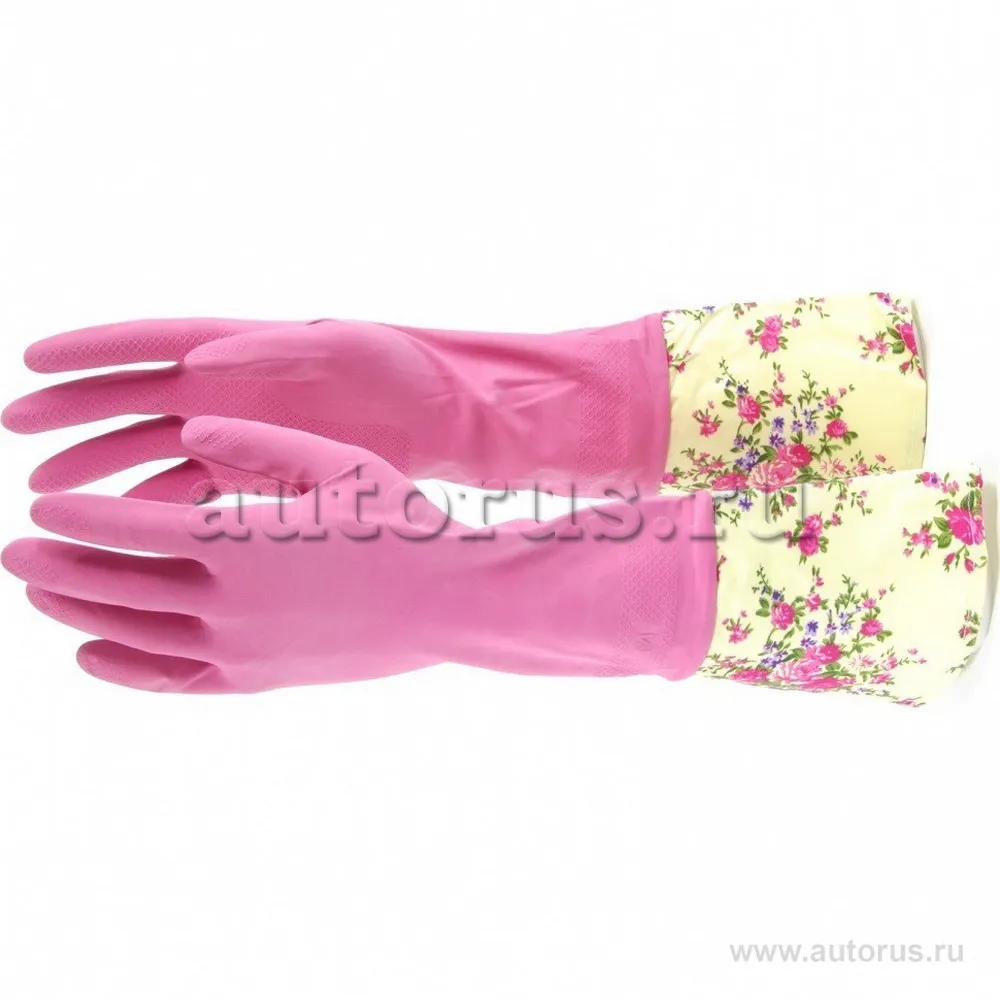 Перчатки хозяйственные, латексные с манжетой, S Elfe 67889 Elfe 67889