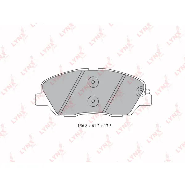 Колодки передние LYNXauto BD-3615