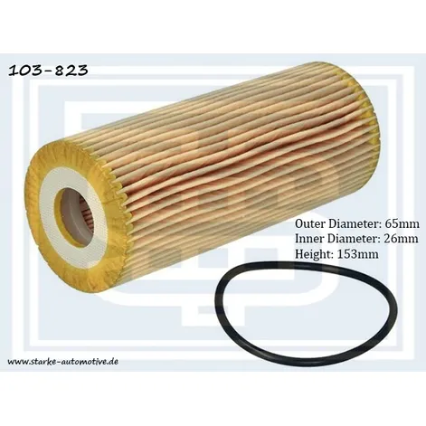 Фильтр масляный AUDI A4 (8E) / VW GOLF VI / PASSAT (B5+) 1,9TD/2,0TD STARKE 103-823