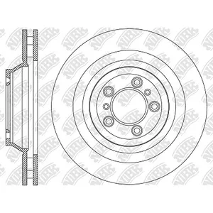 Диск тормозной PORSCHE CAYENNE,PANAMERA (971 ),PANAMERA SPORT TURISMO передний (1шт.) NIBK RN2332SET