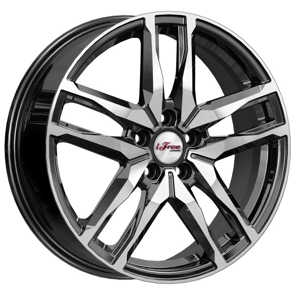 Диск литой R18 6.5J 5x114.3/67.1 ET49 IFREE Бомбей Блэк Джек 848808