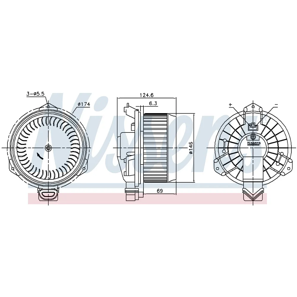 Blower FIAT SEDICI (2006) 1.6 VVT NISSENS 87724