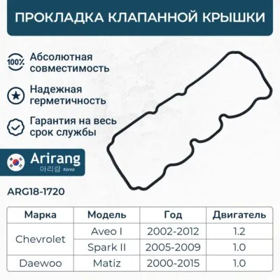 Прокладка клапанной крышки ARIRANG ARG18-1720