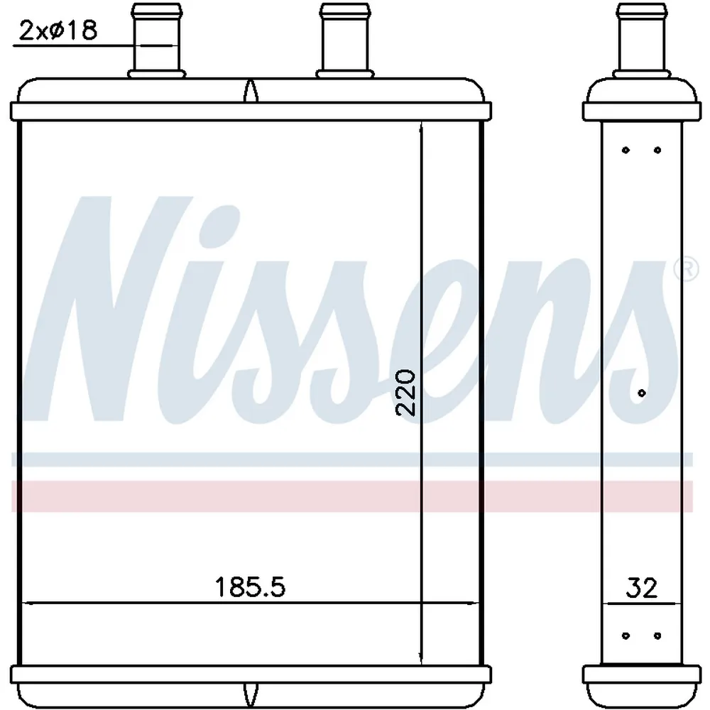 Радиатор отопителя NISSENS 71817