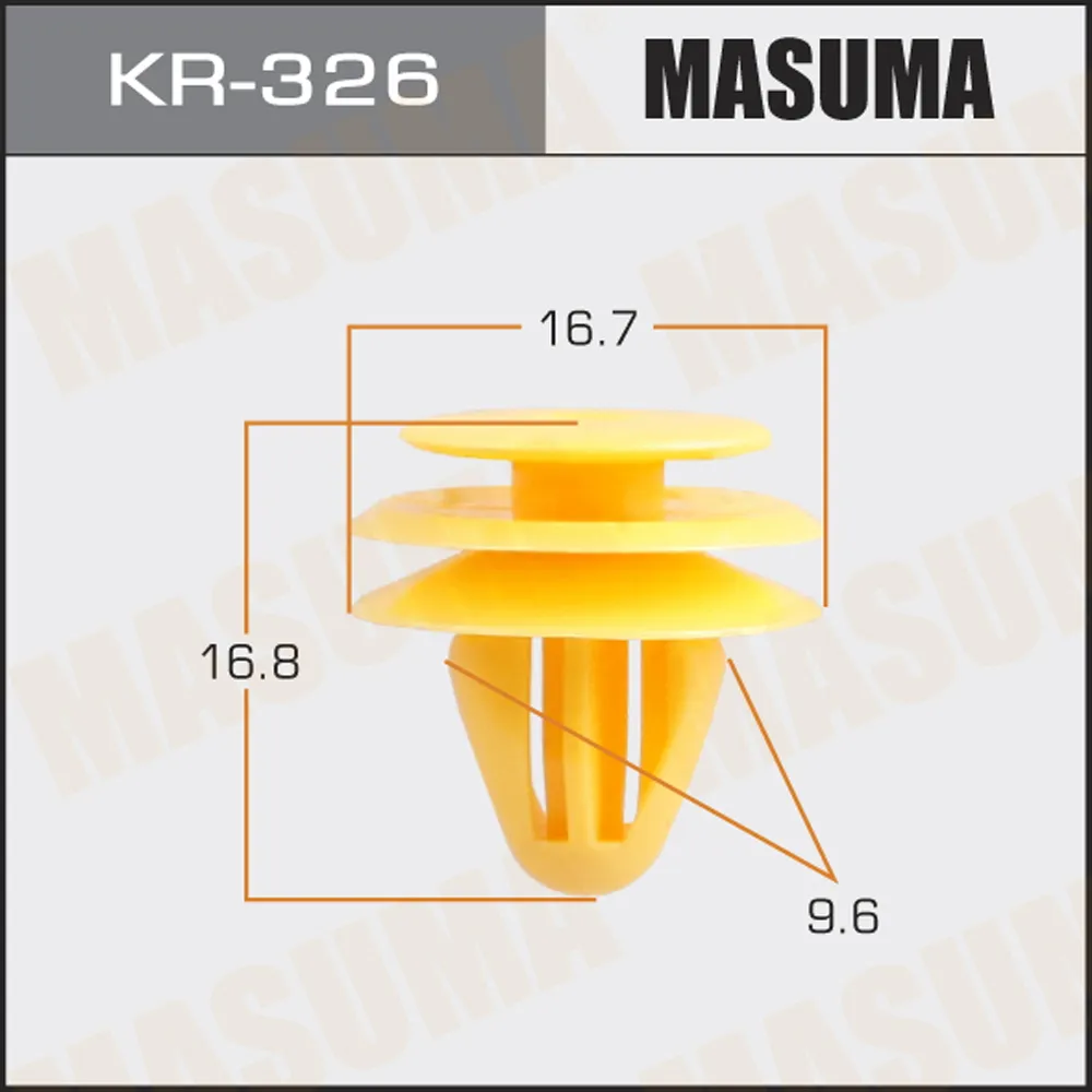 Клипса универс. 326-KR [уп.50] MASUMA KR-326