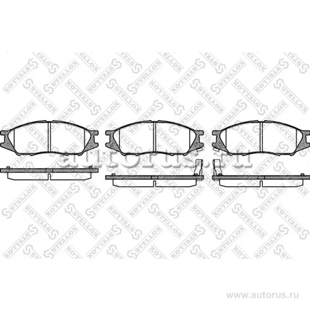 Колодки дисковые п. Nissan Sunny B15 98>/Almera Classic STELLOX 001 080-SX