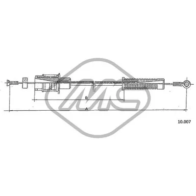 Трос газа GS ALL CARB. SOLEX Metalcaucho 80884