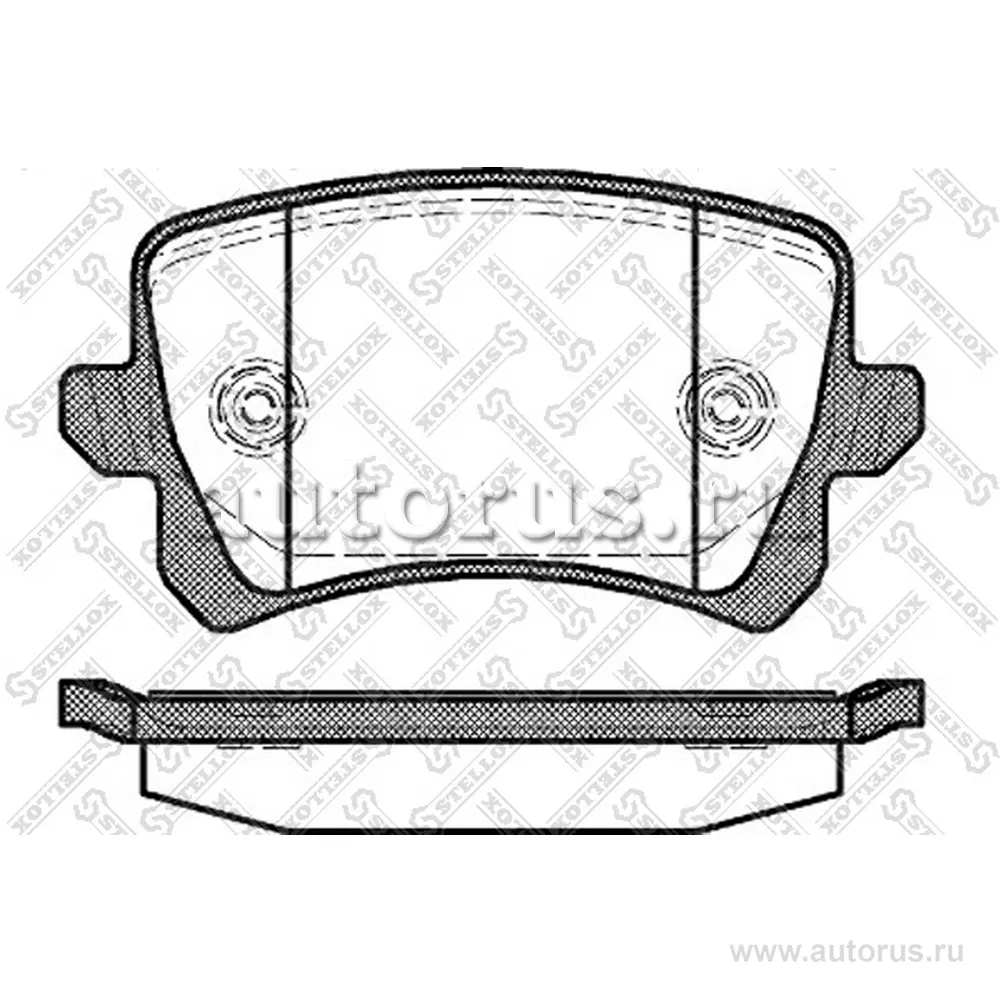 Колодки дисковые з. VW Tiguan 1.4TFSi/2 STELLOX 002001L_SX