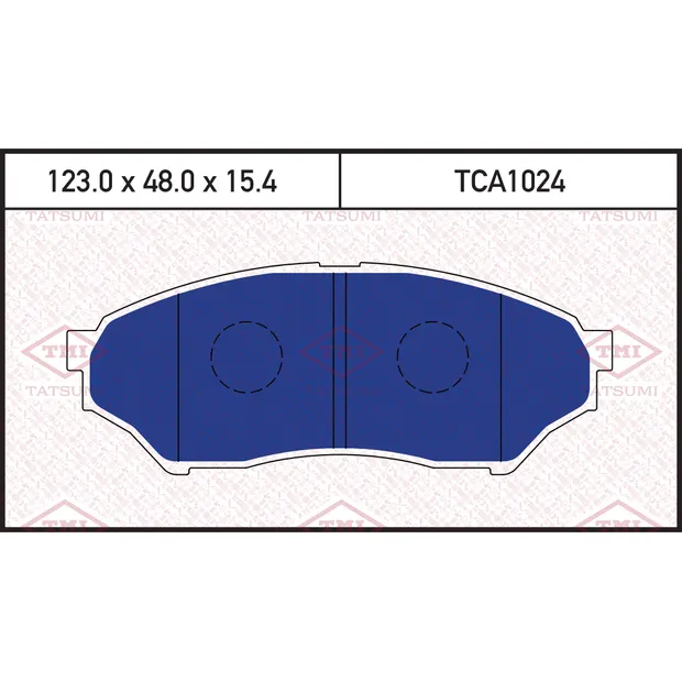 Колодки тормозные дисковые передние MITSUBISHI Pajero Pinin 99-> TATSUMI TCA1024