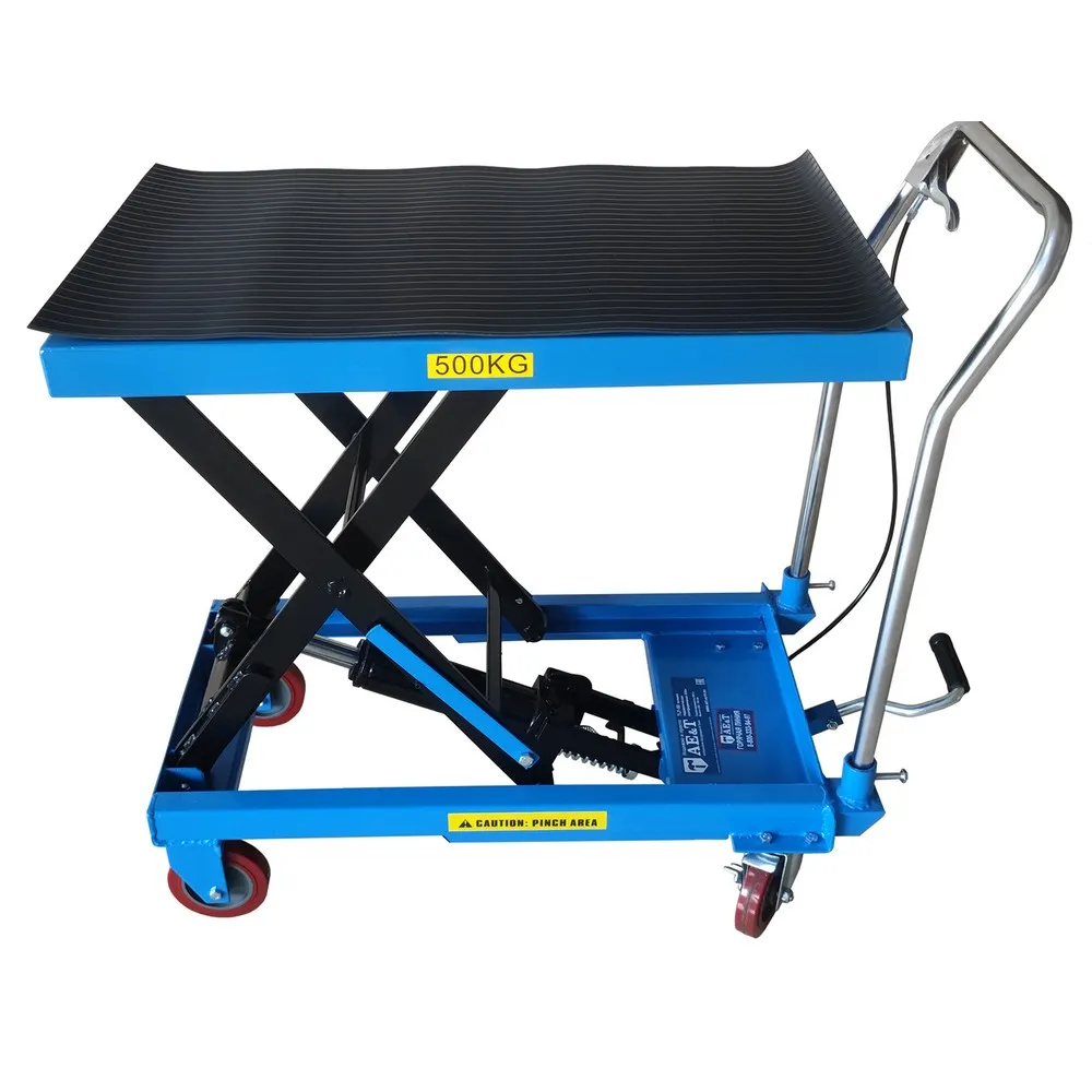 Тележка гидравлическая платформенная 500кг AE&T TLF-50