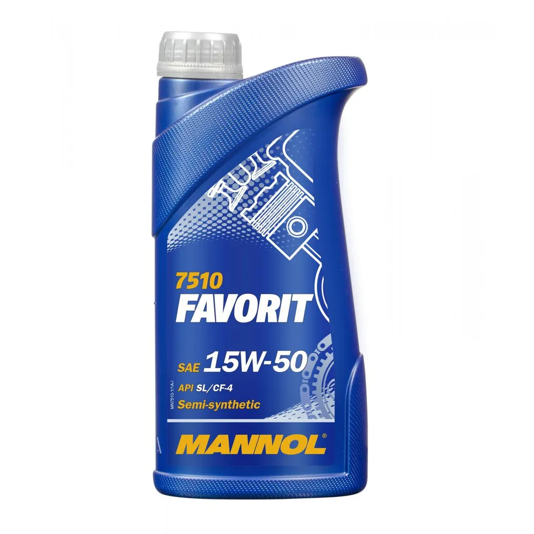 Масло моторное MANNOL Favorit 15W-50 полусинтетическое 1 л 1134