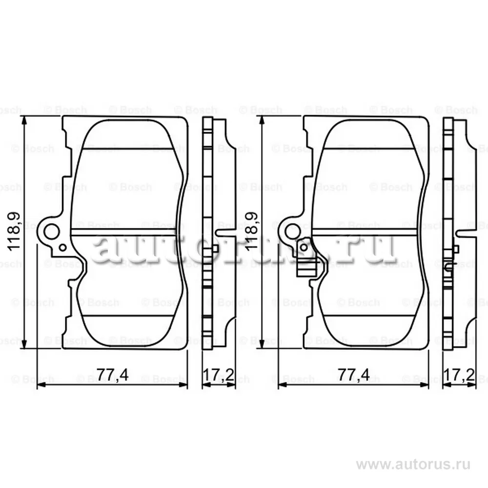 Колодки тормозные LEXUS GS 300450h460 05- передние