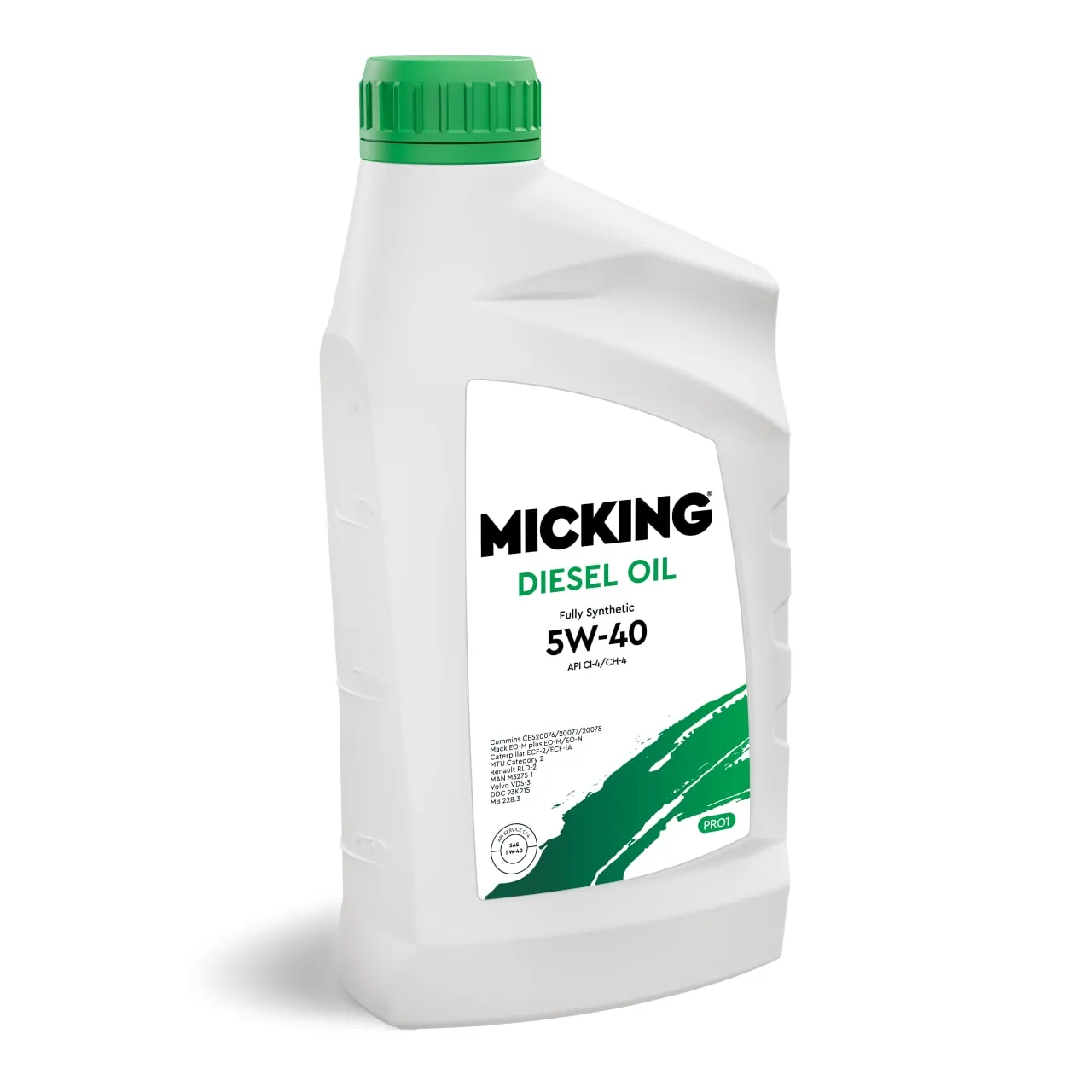 Моторное масло Micking Diesel Oil PRO1 5W-40 синтетическое API CI-4/CH-4 для дизельных двигателей 1л M1155