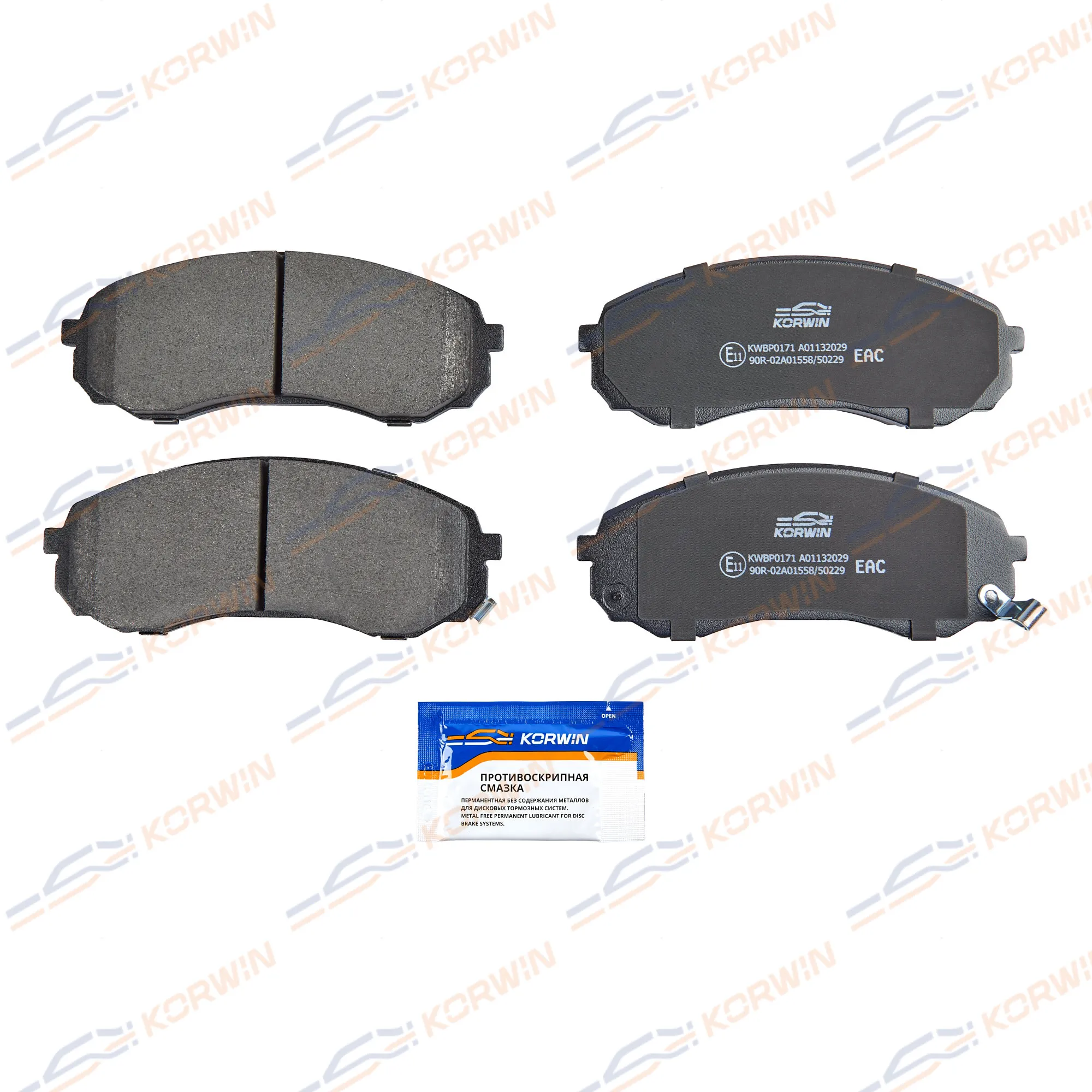 Колодки тормозные перед. Haval H9 17- KORWIN KWBP0171