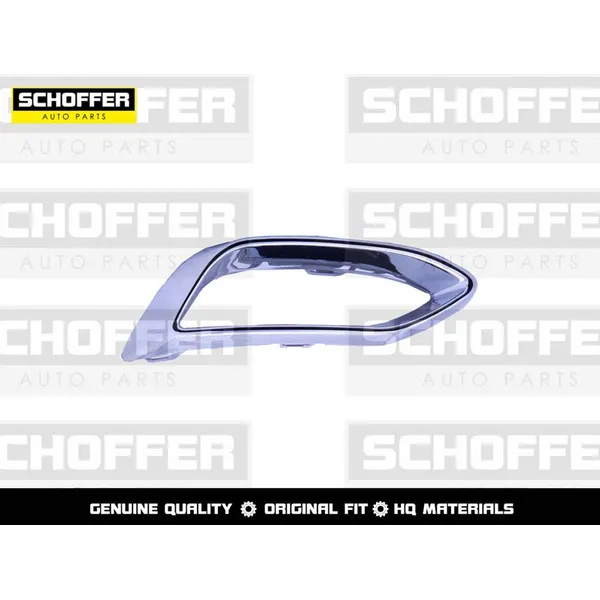 Накладка заднего бампера левая хром Volkswagen Polo 20 - SCHOFFER SHF06354