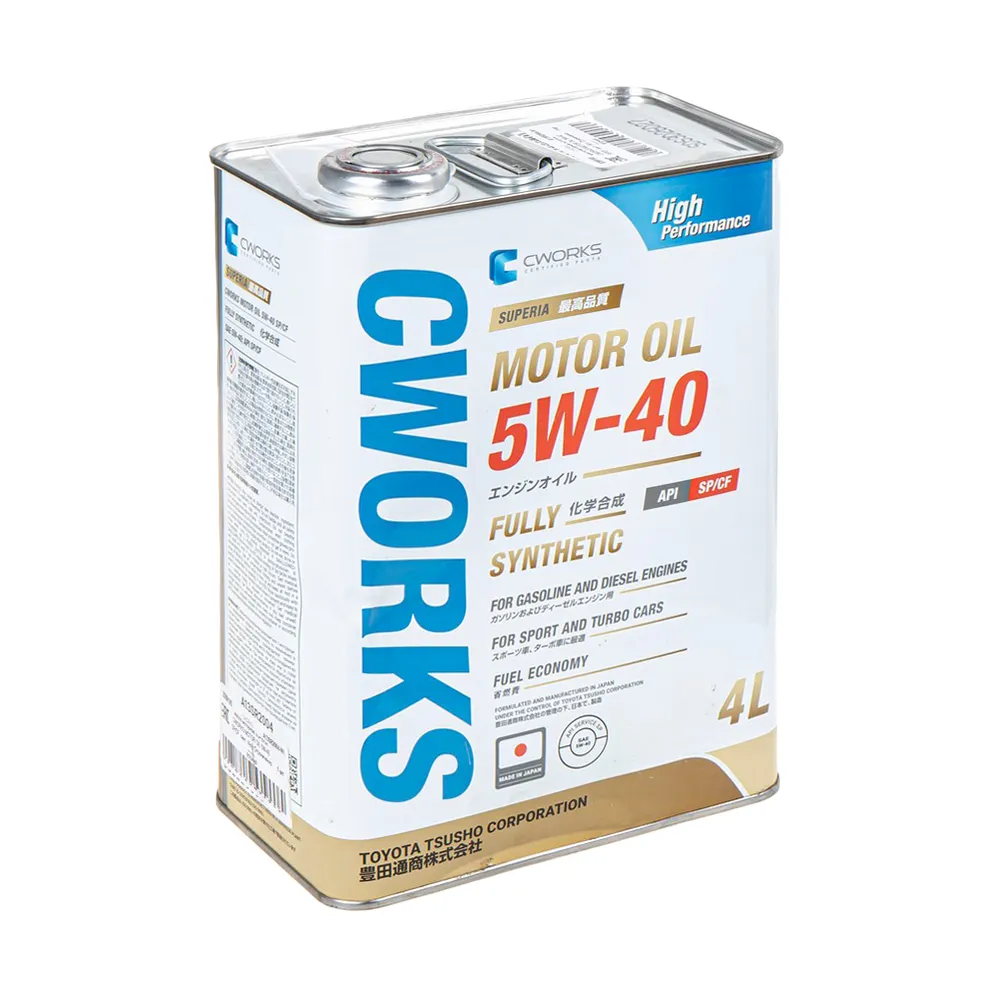 Масло моторное CWORKS SUPERIA 5W-40 синтетическое 4 л УЦЕНКА! A13SR2004-N1