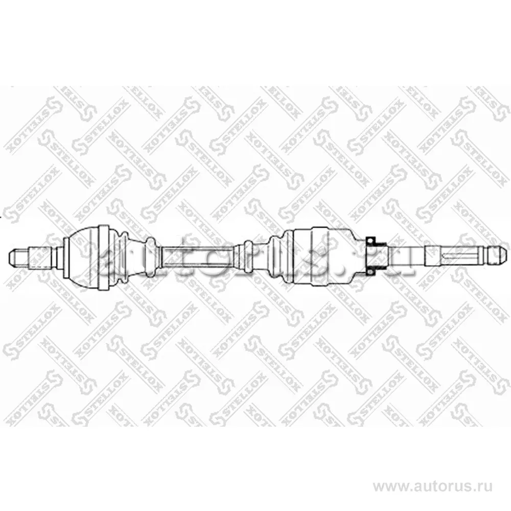 Привод правый 940mm, 21730 Citroen C4, Peugeot 307 1.4-2.0i/HDi 02 STELLOX 158 1775-SX