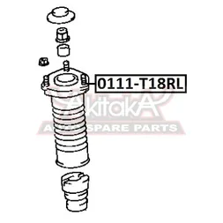 Опора амортизатора ASVA 0111-T18RL