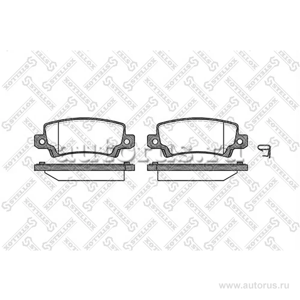 Колодки дисковые з. Toyota Corolla 1.4i/1.6/2.0D 01> диск STELLOX 885 002B-SX