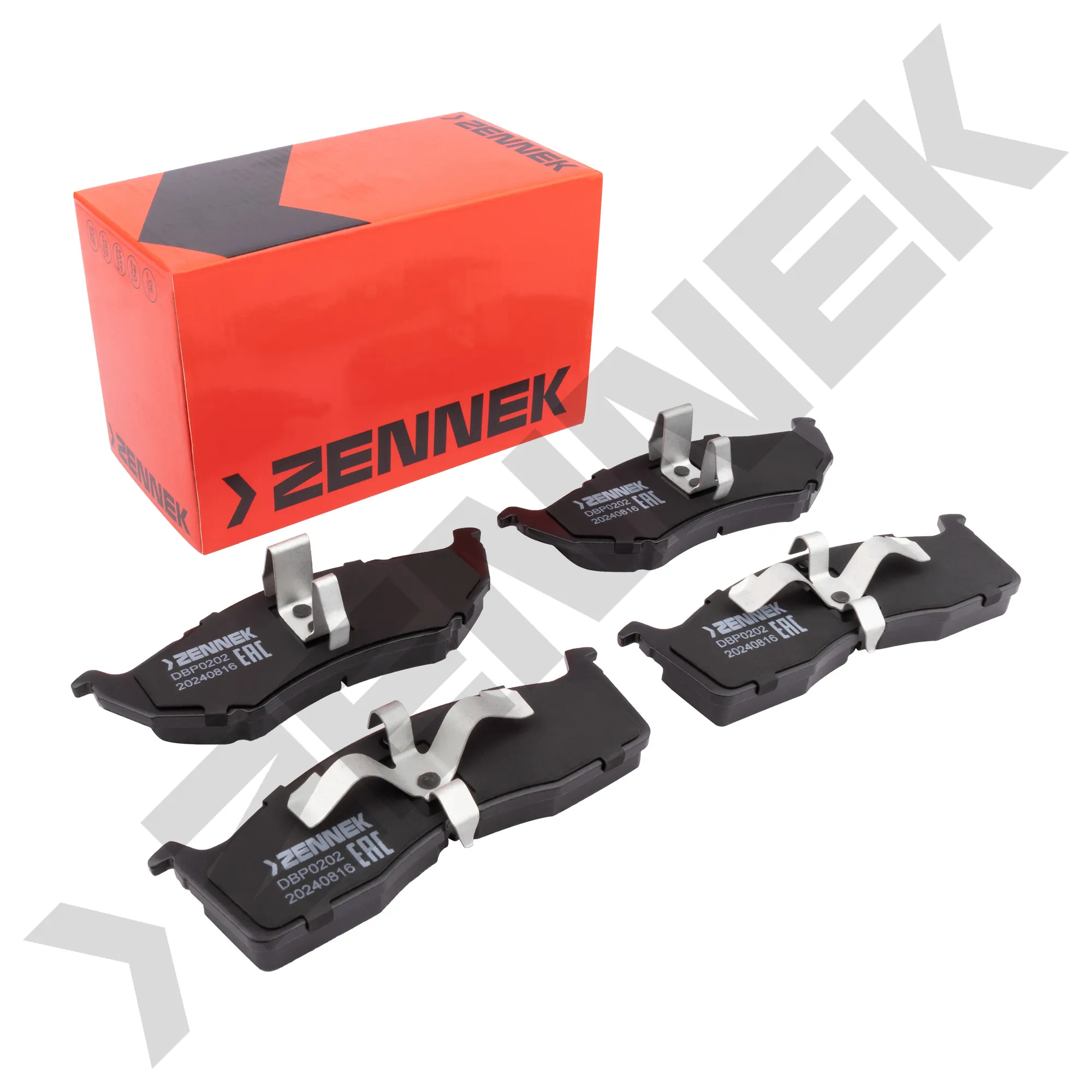 Колодки тормозные дисковые передние CHRYSLER VOYAGER 95-01, 300M 98-04 ZENNEK DBP0202