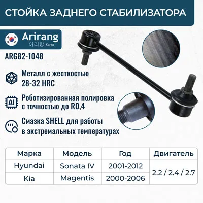 Стойка стабилизатора задняя ARIRANG ARG82-1048