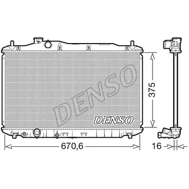 Радиатор охлаждения HONDA Civic VIII DENSO DRM40105