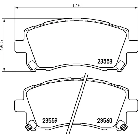 Колодки дисковые передние subaru forester 2.0 02 legacy 2.5i 4wd 96-99 NISSHINBO NP7000