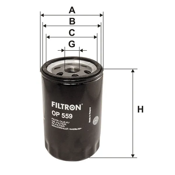 Фильтр масляный FILTRON OP559