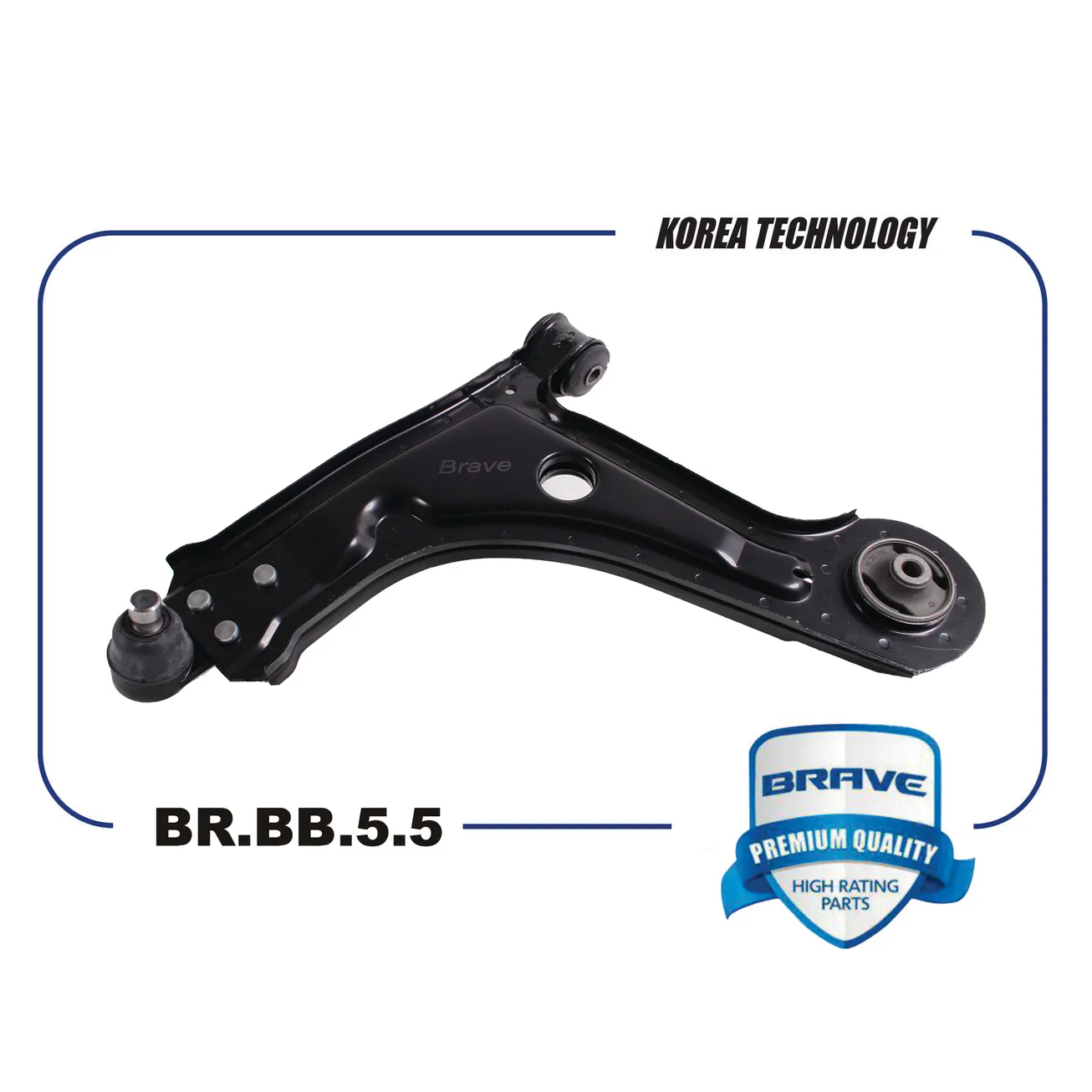 Рычаг подвески левый 96415063 BR.BB.5.5 CHEVROLET Lacetti, в сборе BRAVE BR.BB.5.5