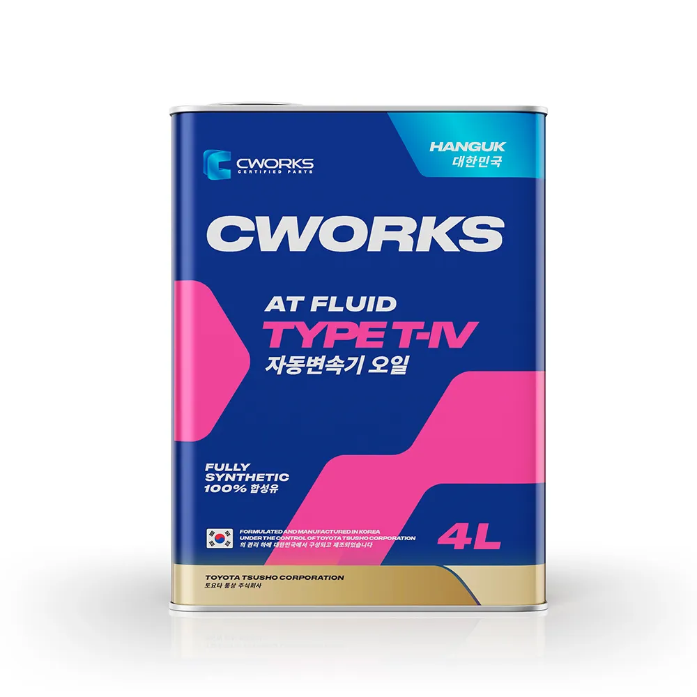 Масло трансмиссионное CWORKS HANGUK ATF TYPE T-IV синтетическое 4 л A22HR4004