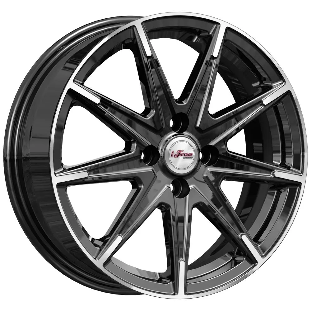 Диск литой R16 6J 4x100/60.1 ET45 IFREE Хит Блэк Джек 876800
