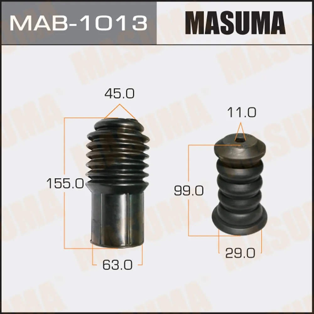 Пыльники стоек универсальные , отбойник D10. H99 MASUMA MAB-1013